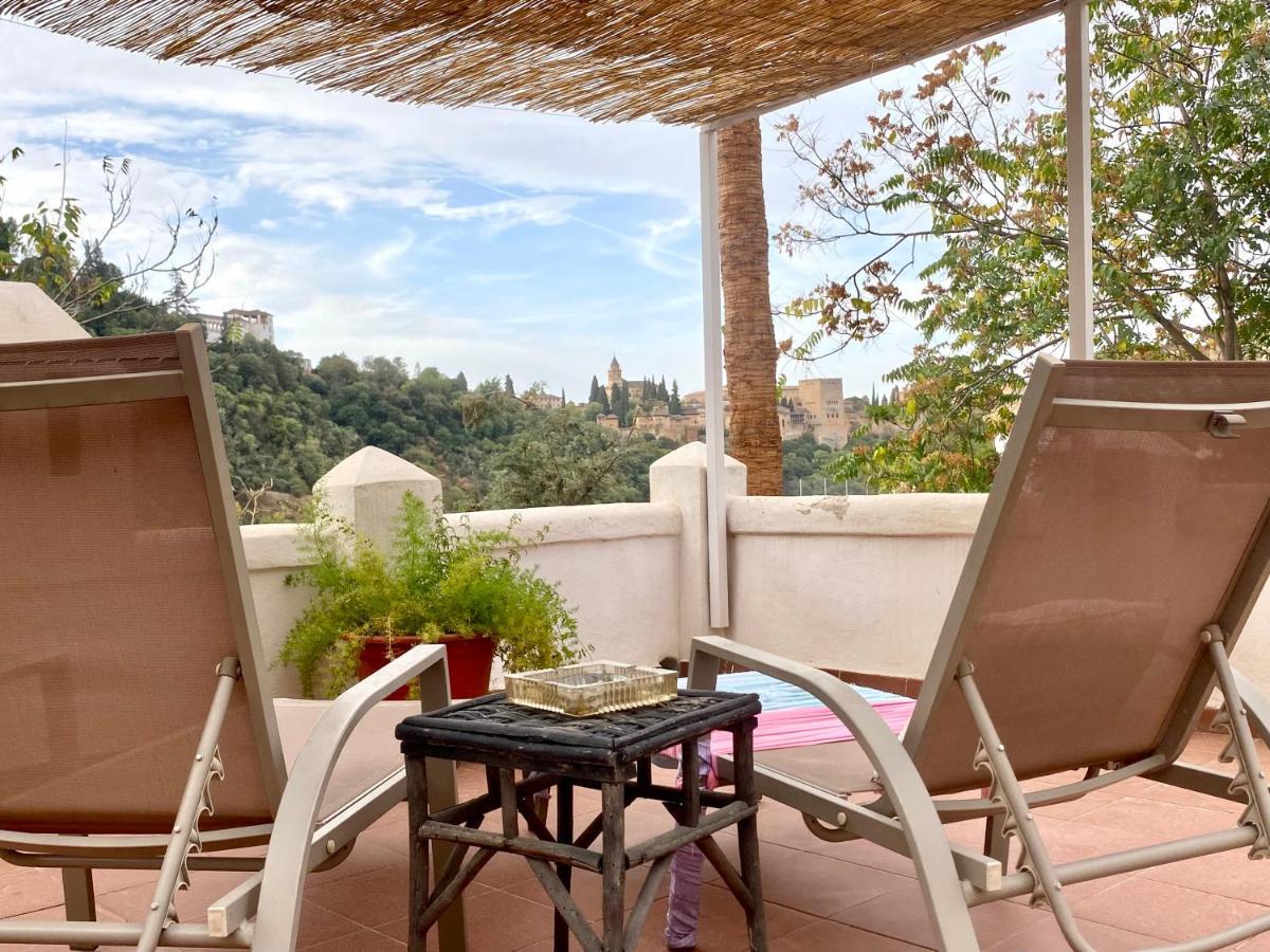Ferienwohnung Cueva Con Vistas A La Alhambra Granada Exterior foto